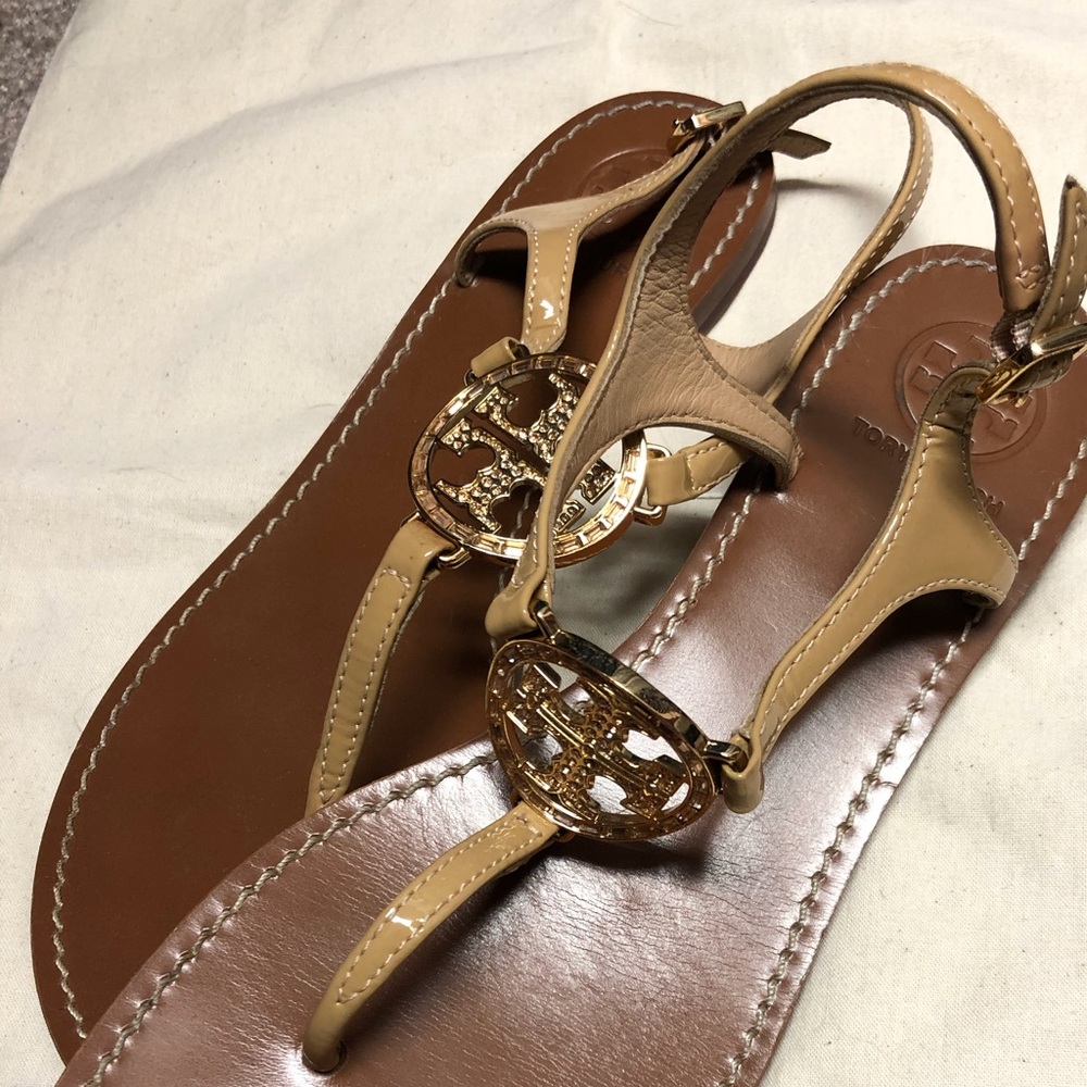 Tory Burch Rose Gold & Rhinestone Mini Millers.